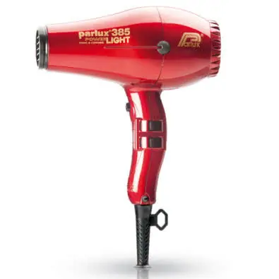 Parlux Power Light 385 Ionic & Ceramic Hairdryer - Red