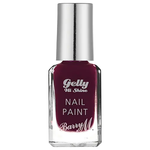 Barry M Gelly Nail Paint - Black Cherry