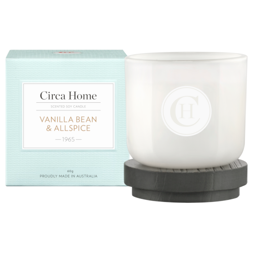 Circa Home Vanilla Bean & Allspice Mini Candle 60g NZ Adore Beauty