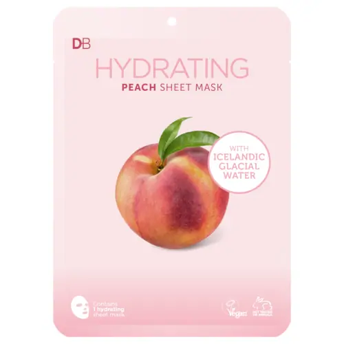 Designer Brands Hydrating Peach Sheet Mask with Icelandic Water