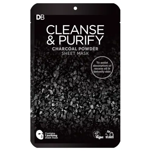 Designer Brands Cleanse & Purify Deluxe Sheet Mask with Charcoal Powder