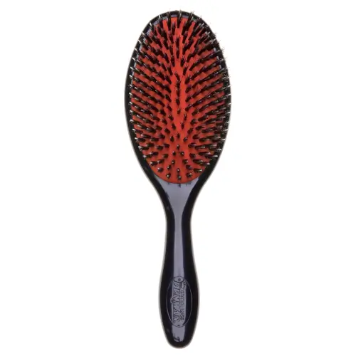 Denman Natural Bristle Single Nylon Quill Large Grooming Brush