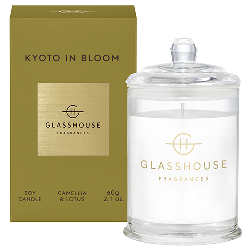 Glasshouse Fragrances KYOTO IN BLOOM 60g Soy Candle