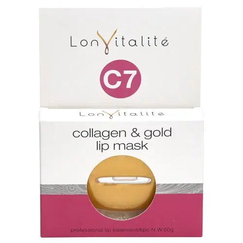 Lonvitalite C7 Collagen & Gold Lip Mask - 6 Pack