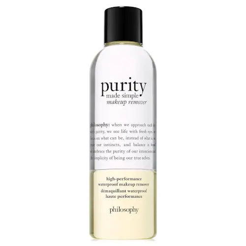 philosophy purity made simple waterproof makeup remover 195ml