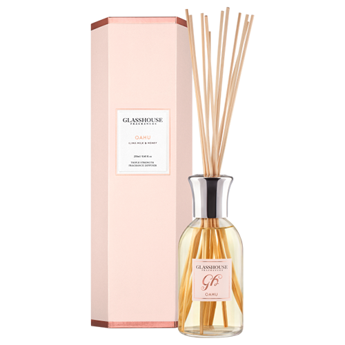 Glasshouse Oahu Diffuser Ilima Milk & Honey NZ Adore Beauty
