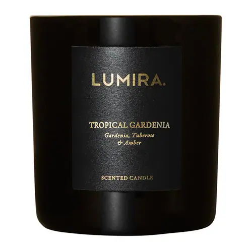 Lumira Glass Candle - Tropical Gardenia Large