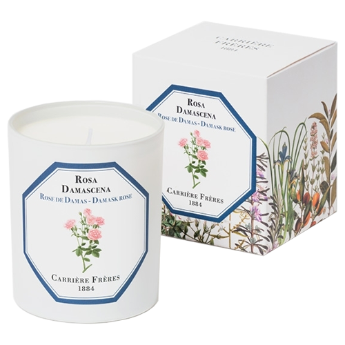 Carrière Frères Damask Rose Candle 185g by Carrière Frères