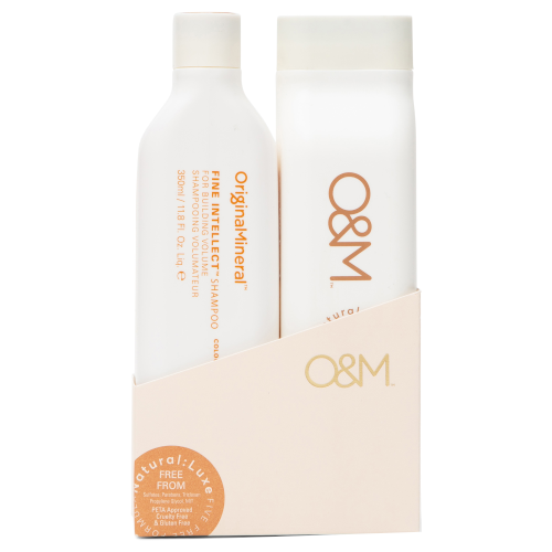 O&M Duo Pack: Fine Intellect Shampoo and Conditioner 2x350ml by O&M Original & Mineral
