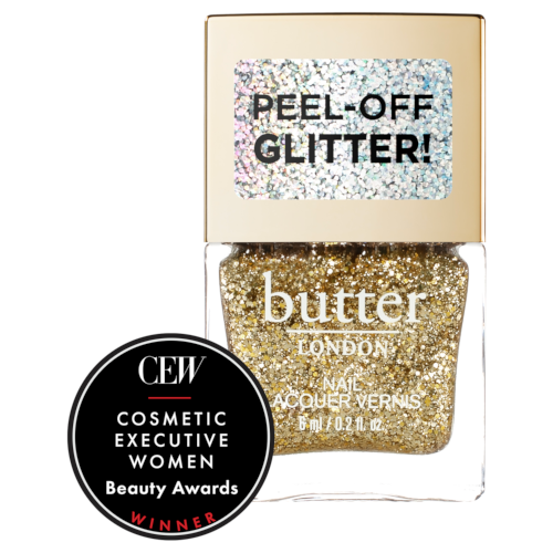 Butter London Glazen Peel Off Glitter Lacquer- Gold Rush by butter LONDON