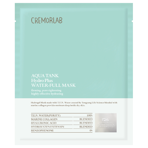 Cremorlab Aqua Tank Water-Full Mask - 5 Sheet Masks by Cremorlab