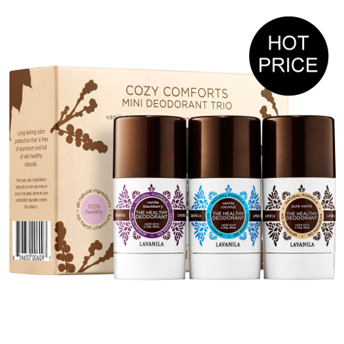 Lavanila Cozy Comforts Mini Deo Trio - Blackberry, Vanilla & Coconut  by Lavanila