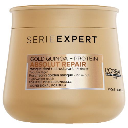 L'Oreal Serie Expert Absolut Repair Gold Quinoa & Protein Golden Masque Lightweight 250ml by L'Oreal Professionnel