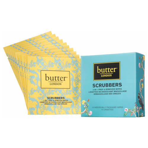 butter LONDON Scrubbers 2-in-1 Prep & Remover Wipes by butter LONDON