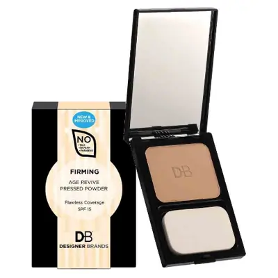 Give your skin a smoother finish with this firming pressed powder.