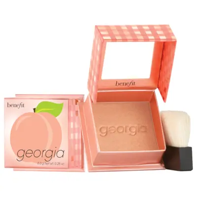 Think glow, not sparkle, with this subtle powder blush