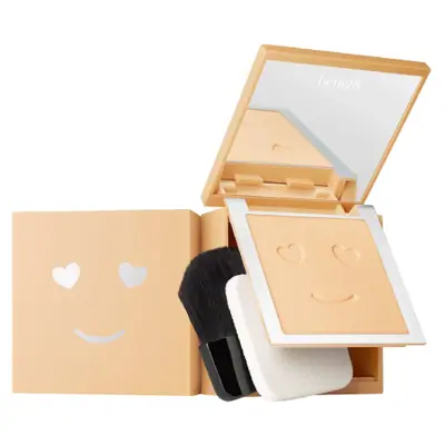 Get happy skin with this dual-coverage powder foundation.