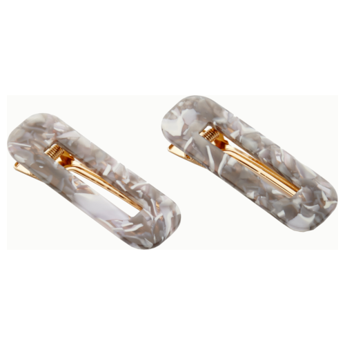 Valet Greta Clip Duo- Marbled Grey by Valet