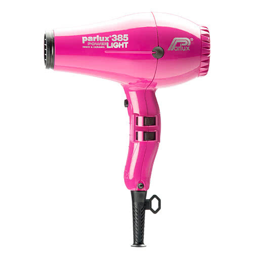 Parlux Power Light 385 Ionic & Ceramic Hairdryer - Fuchsia  by Parlux
