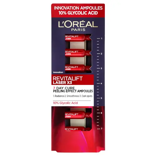 L'Oréal Paris Revitalift Laser X3 Glycolic Acid Peeling Effect Ampoules