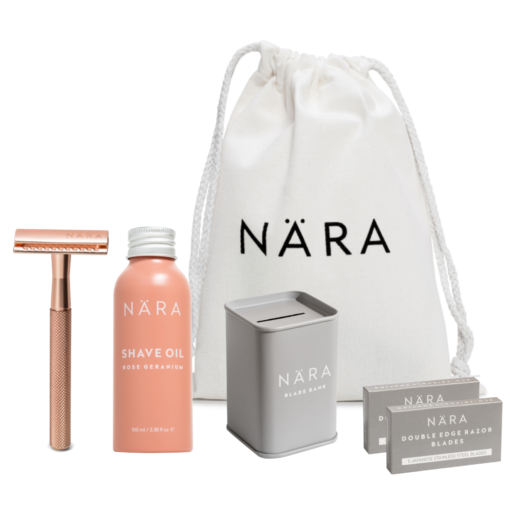 Nära Shaving Starter Kit - Matte Gold