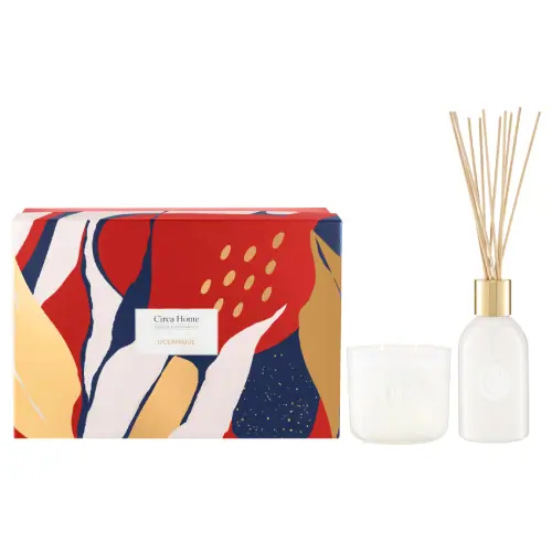 Circa Home Oceanique Classic Candle - 260g  and Diffuser Gift Set - 250ml 