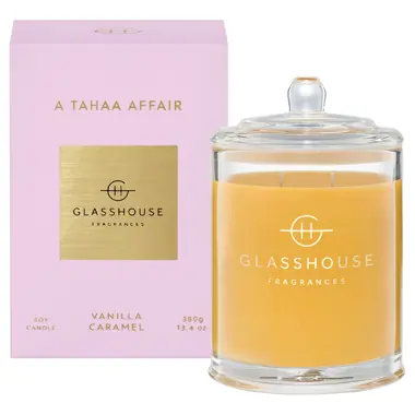 Glasshouse Fragrances A TAHAA AFFAIR 380g Soy Candle