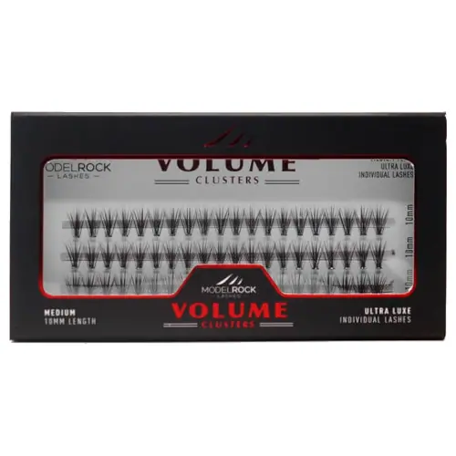 MODELROCK Ultra Luxe Lashes - VOLUME 20D 'Medium' Clusters 10mm - 60pk