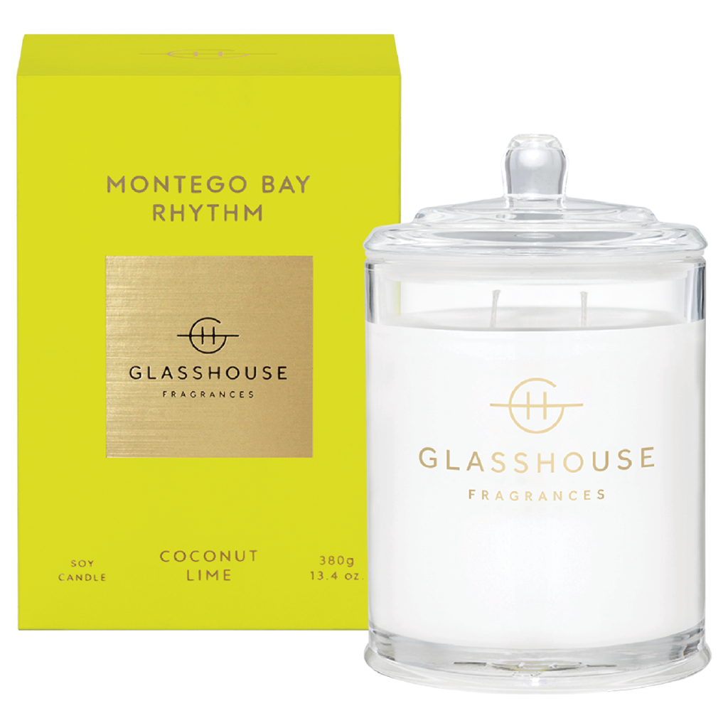 Glasshouse Fragrances MONTEGO BAY RHYTHM 380g Soy Candle