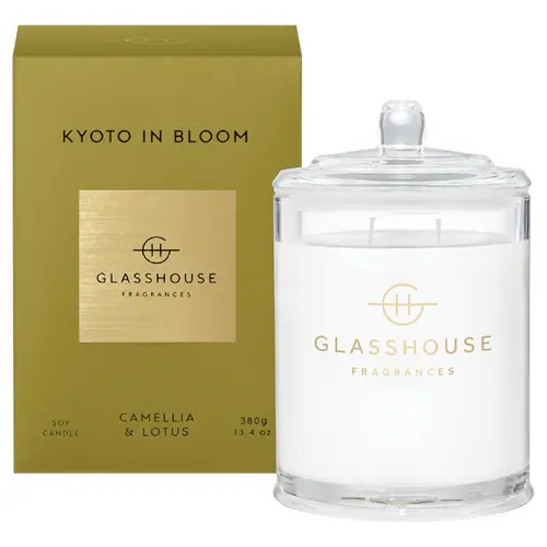 Glasshouse Fragrances KYOTO IN BLOOM 380g Soy Candle