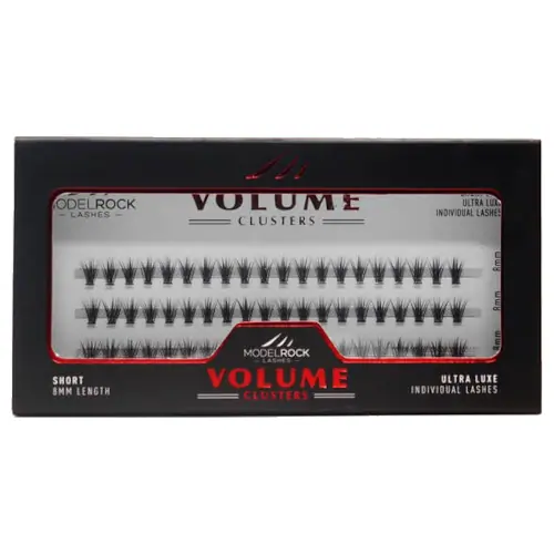 MODELROCK Ultra Luxe Lashes - VOLUME 20D 'Short' Clusters 8mm - 60pk