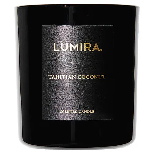 Lumira Glass Candle - Tahitian Coconut Large