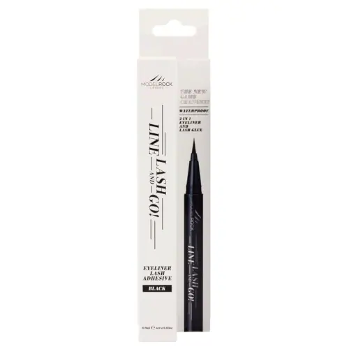 MODELROCK - LINE - LASH - GO ! 2-IN-1 Adhesive Eyeliner Glue Pen - BLACK