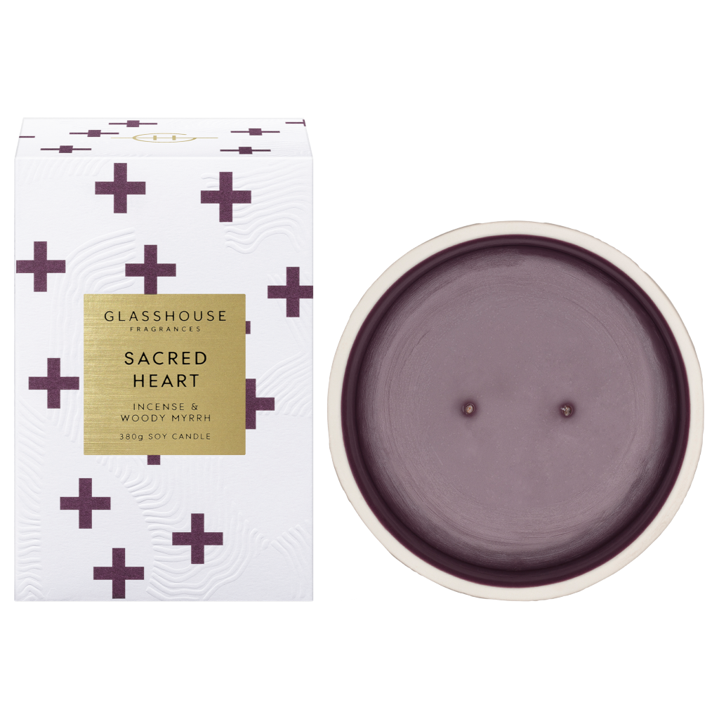 Glasshouse Fragrances Sacred Heart Candle 380g NZ Adore Beauty