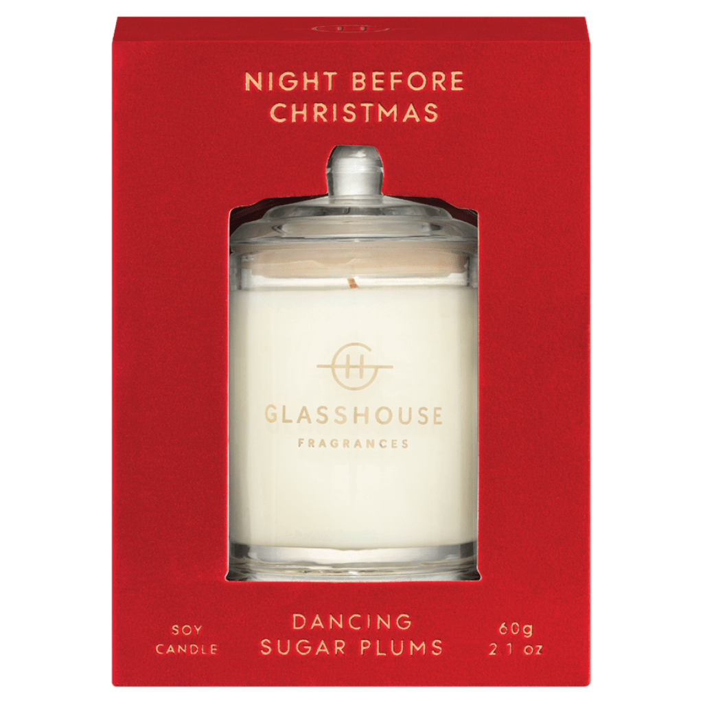 Glasshouse Fragrances Night Before Christmas Candle 60g NZ Adore Beauty