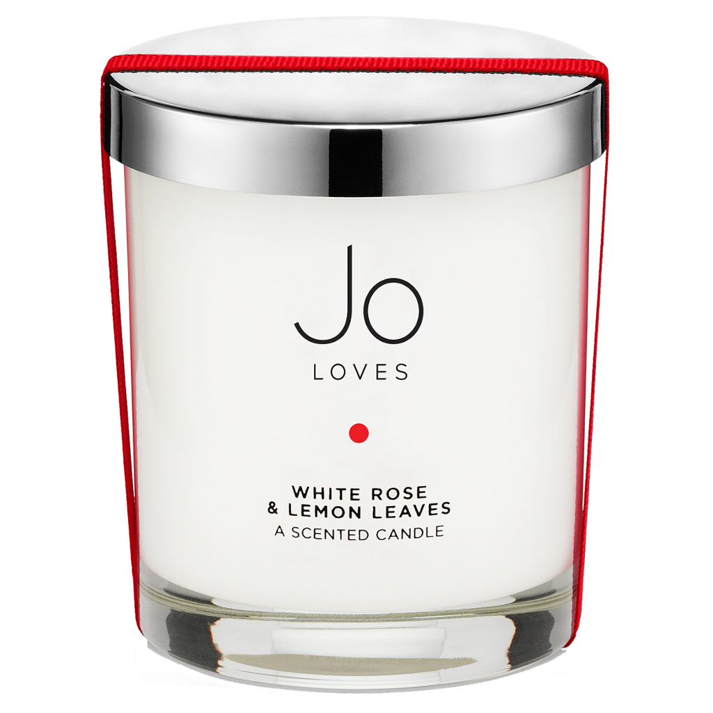 Jo Loves White Rose & Lemon Leaves A Home Candle 185g