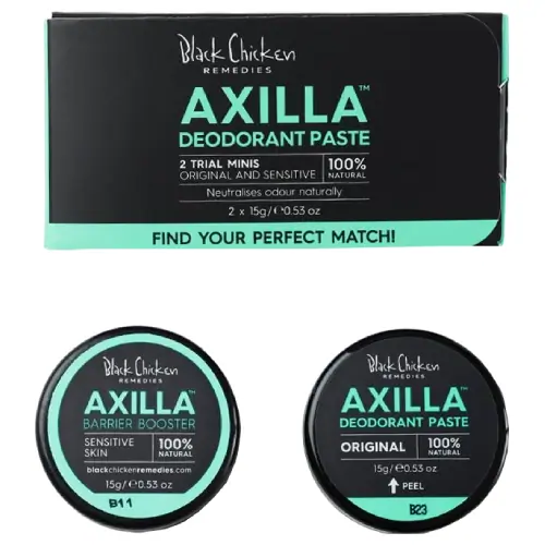 Black Chicken Remedies Axilla Deodorant Paste - Twin Minis