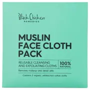 Black Chicken Remedies Muslin Face Cloth by Black Chicken Remedies