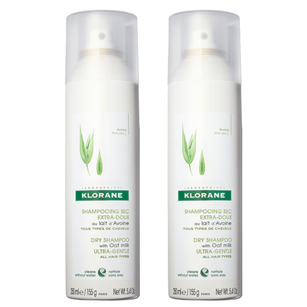 Klorane Dry Shampoo with Oat Milk 250ml Duo by Klorane