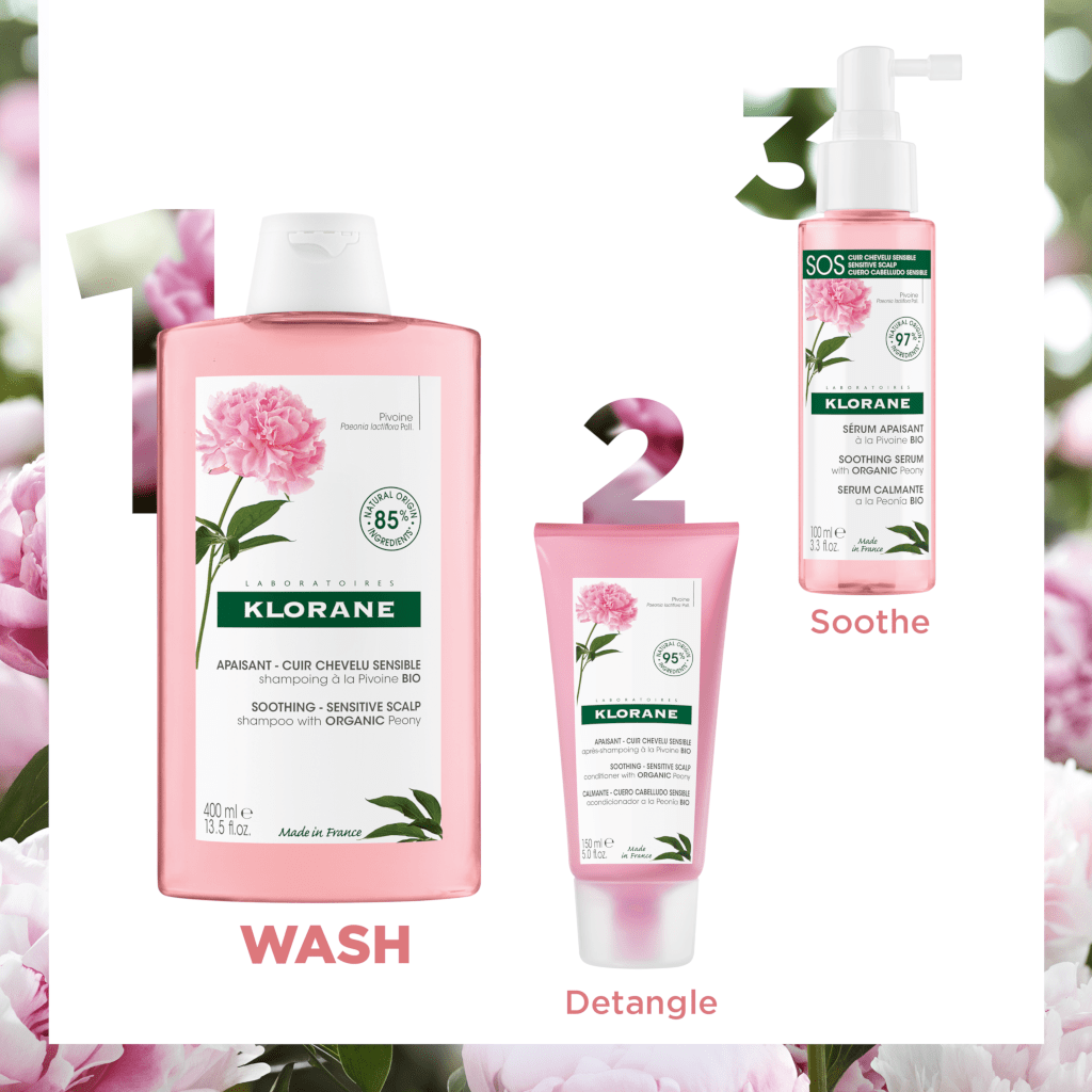 Klorane Shampoo with Peony 400ml NZ Adore Beauty