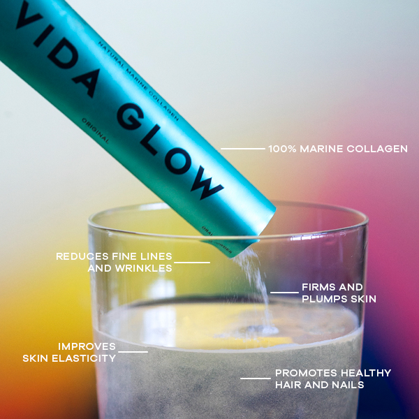 Vida Glow Natural Marine Collagen - Cranberry & Lime
