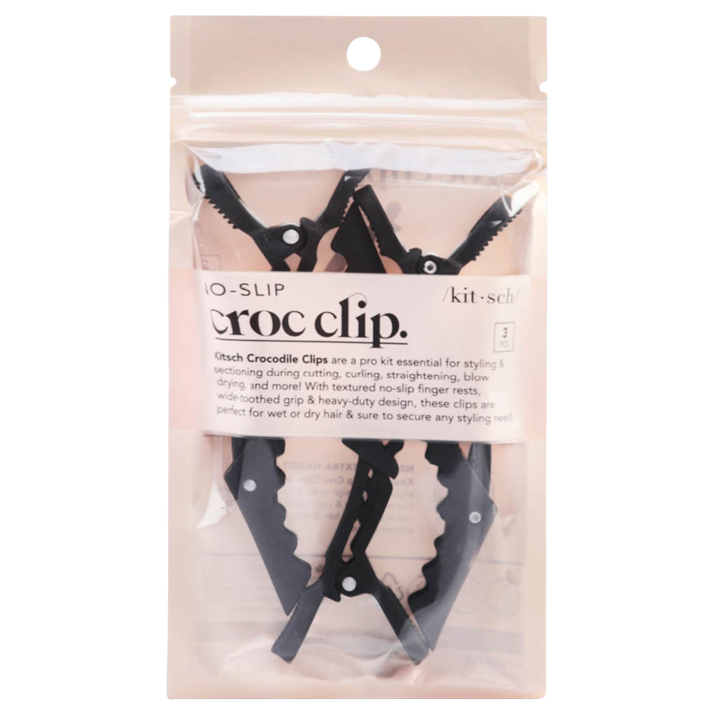 Kitsch Crocodile Clips - Black