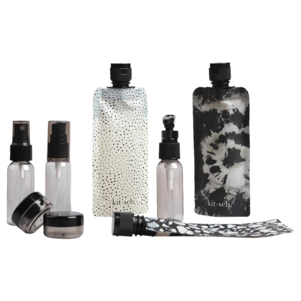 Kitsch Ultimate Travel 11pc Set Black NZ Adore Beauty