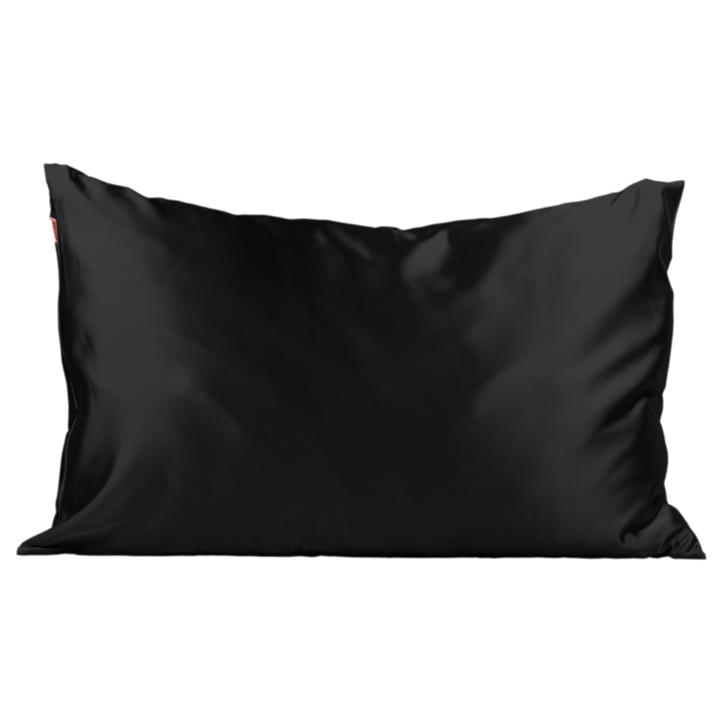 Kitsch Satin Pillowcase Standard - Black