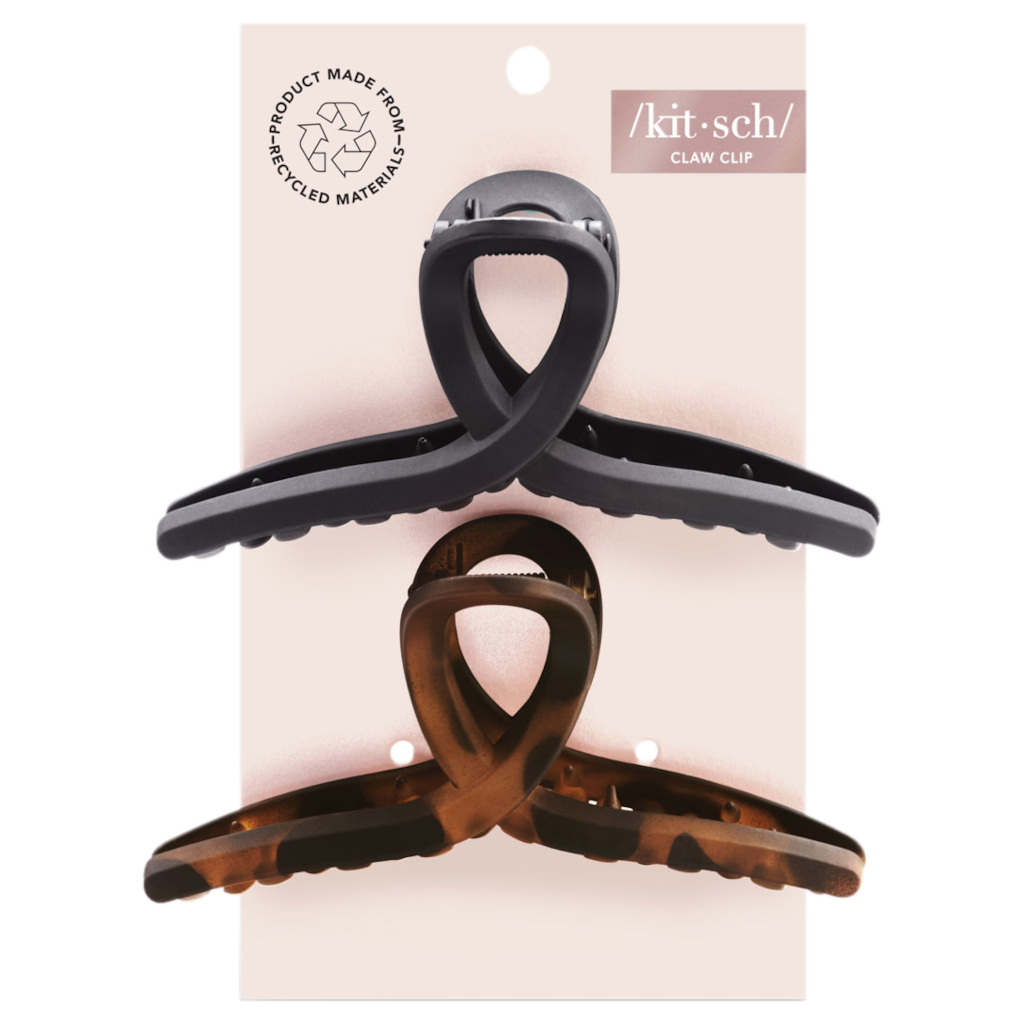 Kitsch Recycled Plastic Large Loop Clips 2 set NZ | Adore Beauty