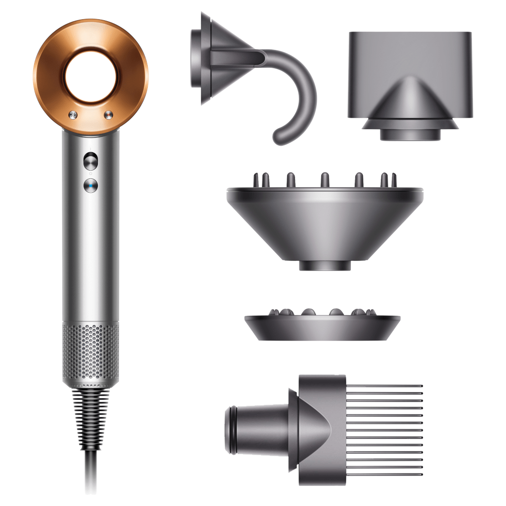 Dyson Supersonic Bright Nickel/Bright Copper HD07 NZ Adore Beauty