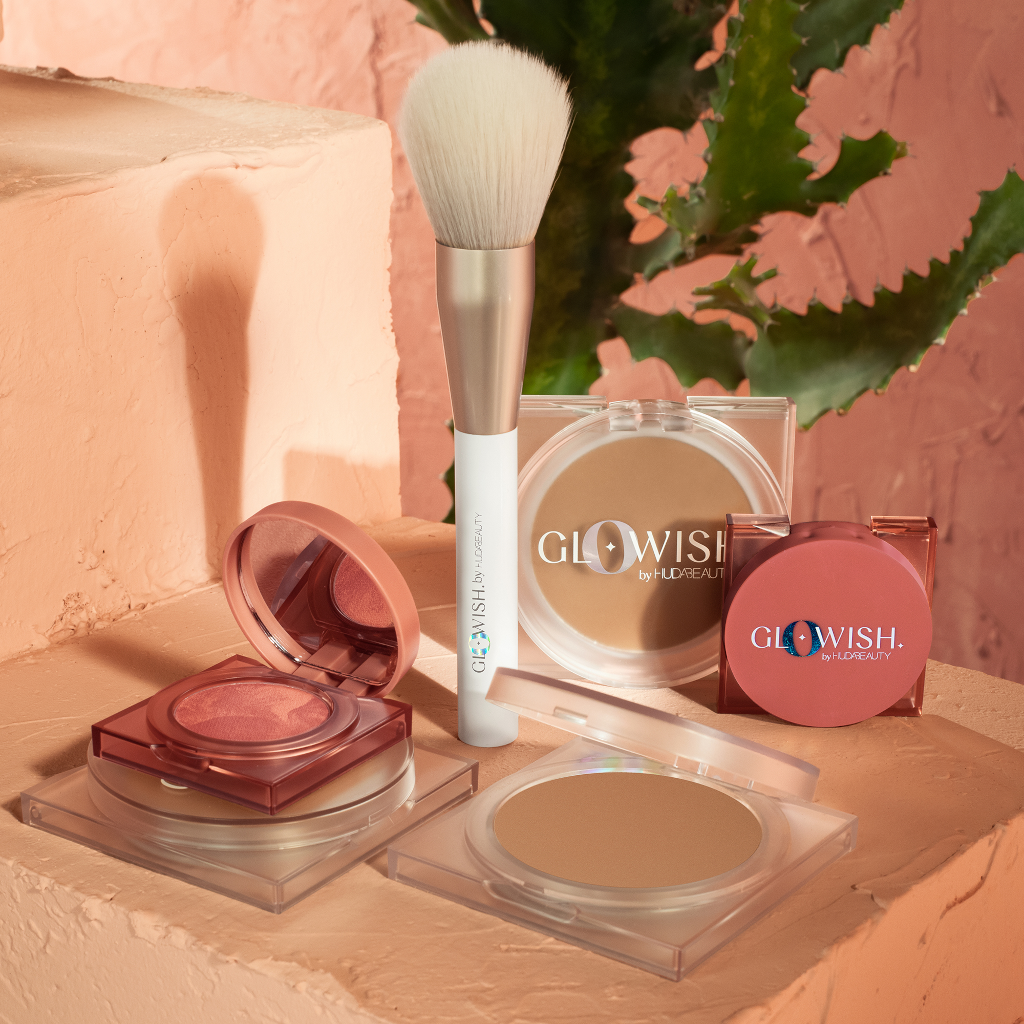 Huda Beauty GloWish All Over Powder Brush NZ Adore Beauty