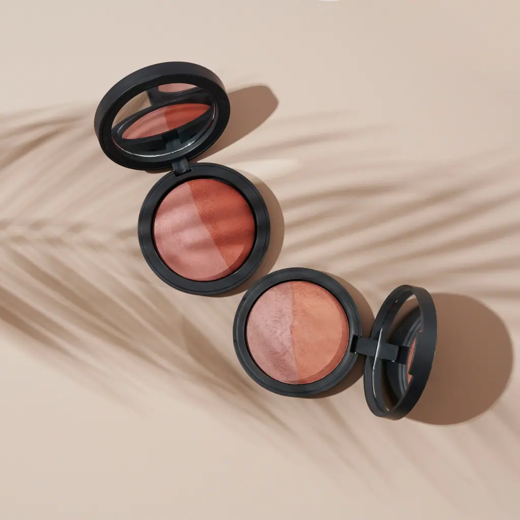 INIKA Organic Baked Blush Duo - Pink Tickle 6.5g