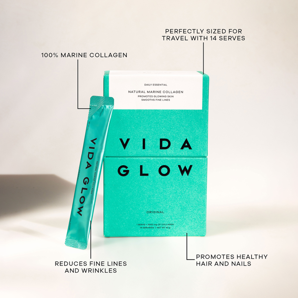 Vida Glow Natural Marine Collagen Trial Pack - 14 Serves