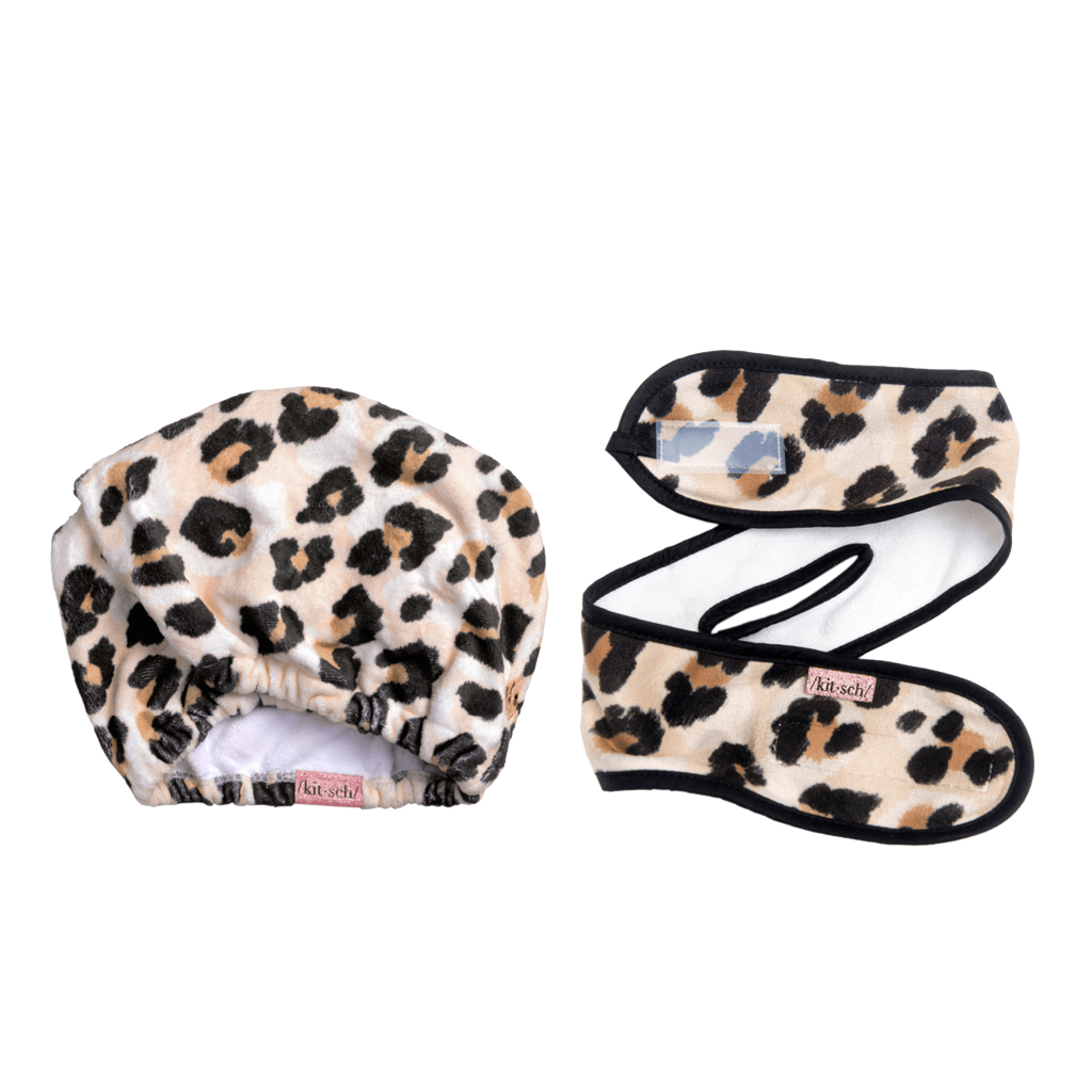 Kitsch Hair Towel & Spa Headband bundle NZ Adore Beauty